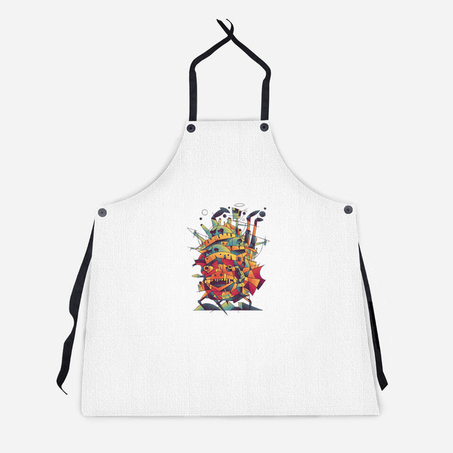 Abstract Castle-unisex kitchen apron-victorsbeard