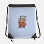 Abstract Castle-none drawstring bag-victorsbeard