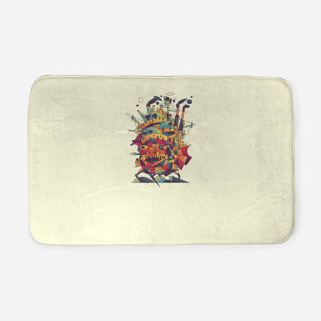 Abstract Castle-none memory foam bath mat-victorsbeard