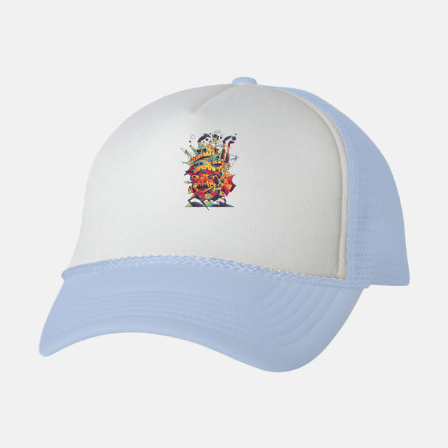 Abstract Castle-unisex trucker hat-victorsbeard