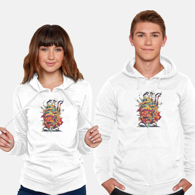 Abstract Castle-unisex pullover sweatshirt-victorsbeard