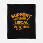 Support Your Local Witches-none fleece blanket-Boggs Nicolas