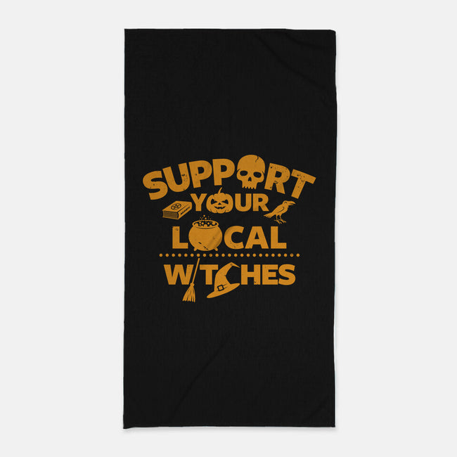 Support Your Local Witches-none beach towel-Boggs Nicolas