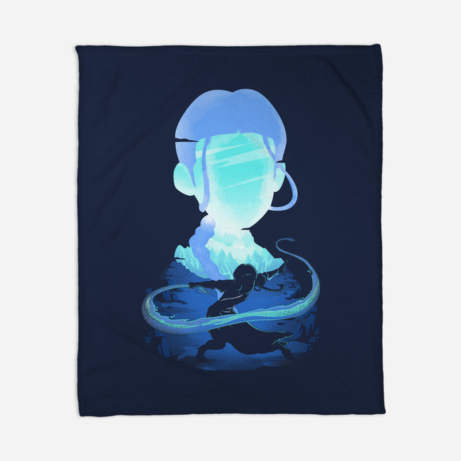 Water And Ice-none fleece blanket-Donnie