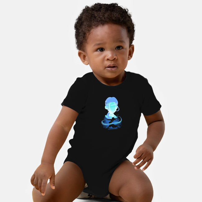 Water And Ice-baby basic onesie-Donnie