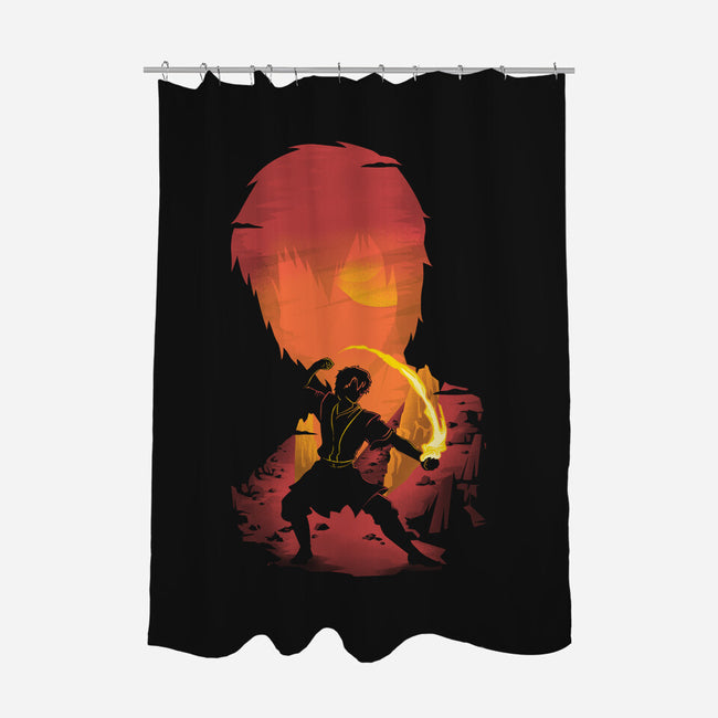 Prince Of Fire-none polyester shower curtain-Donnie
