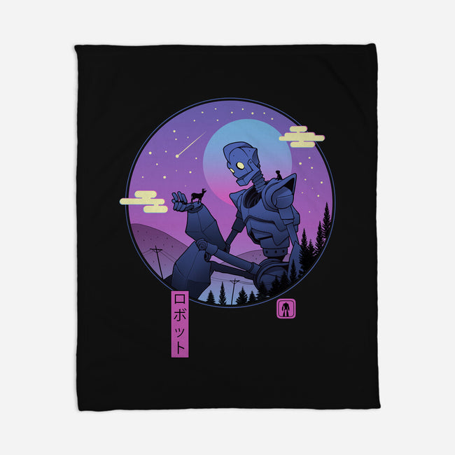 The Gentle Robot-none fleece blanket-vp021