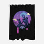 The Gentle Robot-none polyester shower curtain-vp021