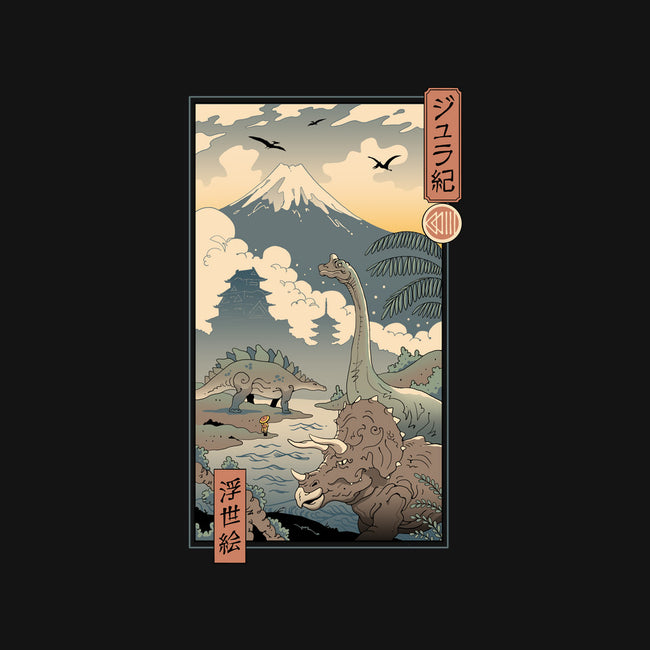 Jurassic Ukiyo-e 2-none beach towel-vp021