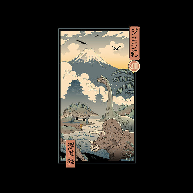 Jurassic Ukiyo-e 2-mens heavyweight tee-vp021