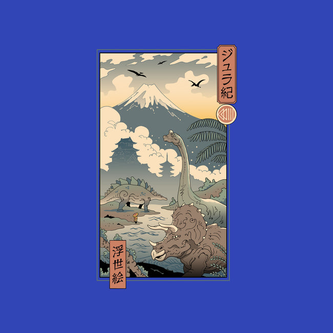 Jurassic Ukiyo-e 2-womens v-neck tee-vp021