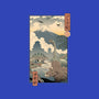 Jurassic Ukiyo-e 2-womens v-neck tee-vp021