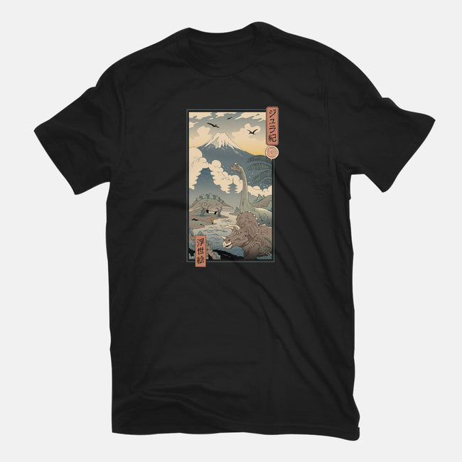 Jurassic Ukiyo-e 2-mens long sleeved tee-vp021