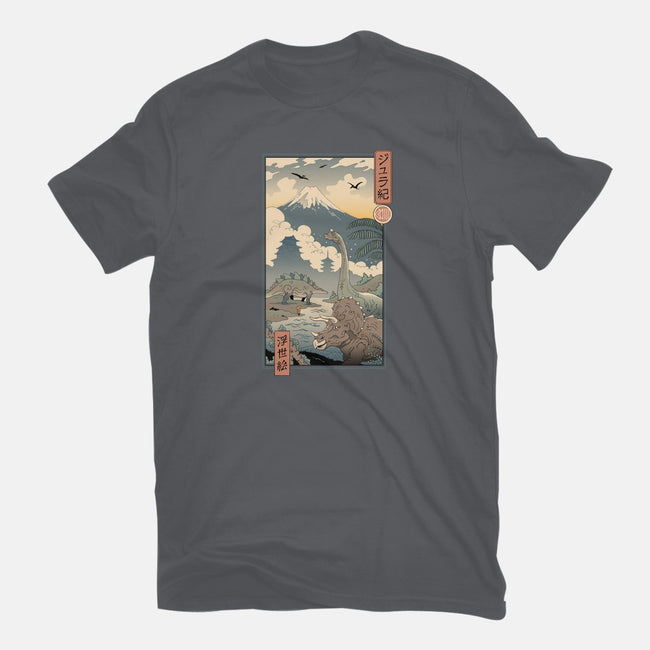 Jurassic Ukiyo-e 2-mens long sleeved tee-vp021