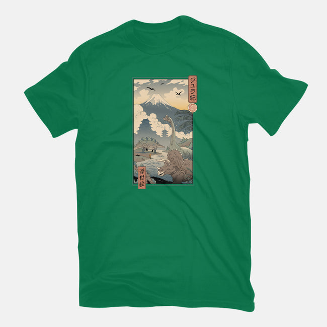 Jurassic Ukiyo-e 2-mens heavyweight tee-vp021