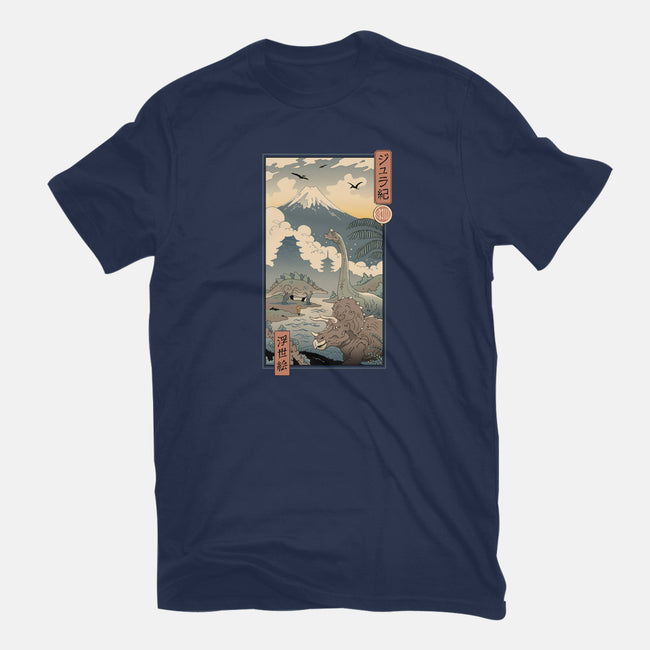 Jurassic Ukiyo-e 2-mens long sleeved tee-vp021