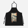 Jurassic Ukiyo-e 2-unisex kitchen apron-vp021