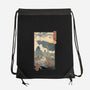 Jurassic Ukiyo-e 2-none drawstring bag-vp021