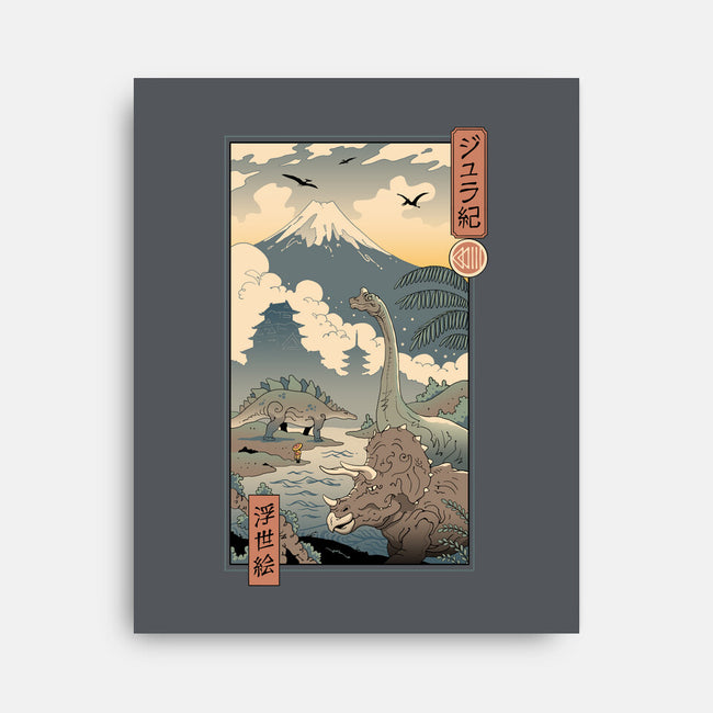 Jurassic Ukiyo-e 2-none stretched canvas-vp021