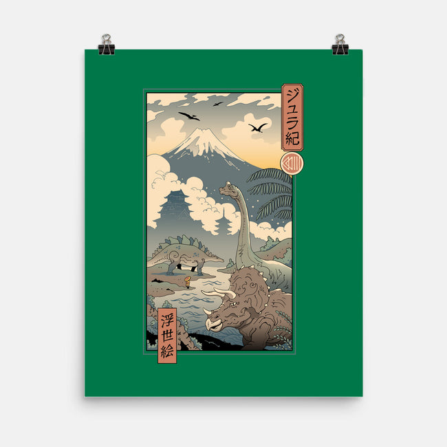 Jurassic Ukiyo-e 2-none matte poster-vp021