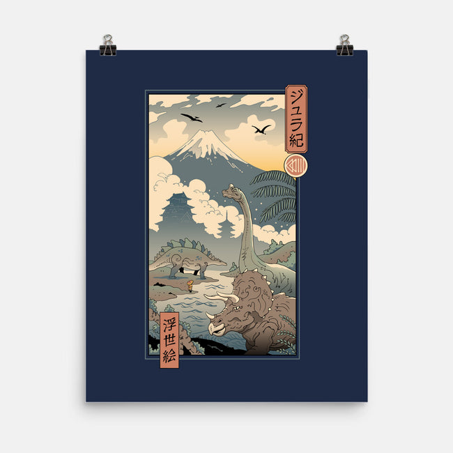 Jurassic Ukiyo-e 2-none matte poster-vp021