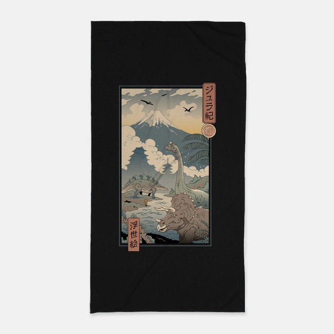 Jurassic Ukiyo-e 2-none beach towel-vp021