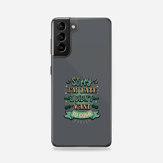 Sorry I'm Late-samsung snap phone case-retrodivision