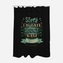 Sorry I'm Late-none polyester shower curtain-retrodivision