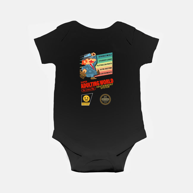 Super Adulting World-baby basic onesie-ACraigL