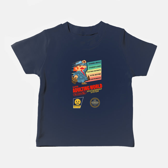 Super Adulting World-baby basic tee-ACraigL