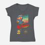 Super Adulting World-womens v-neck tee-ACraigL