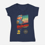 Super Adulting World-womens v-neck tee-ACraigL