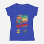 Super Adulting World-womens v-neck tee-ACraigL