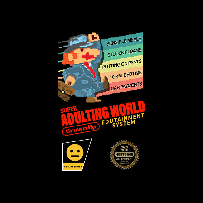 Super Adulting World-none stretched canvas-ACraigL