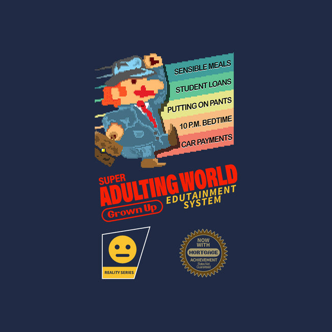 Super Adulting World-womens fitted tee-ACraigL