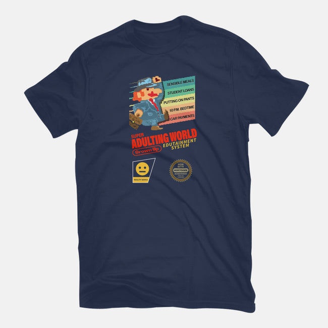 Super Adulting World-mens basic tee-ACraigL