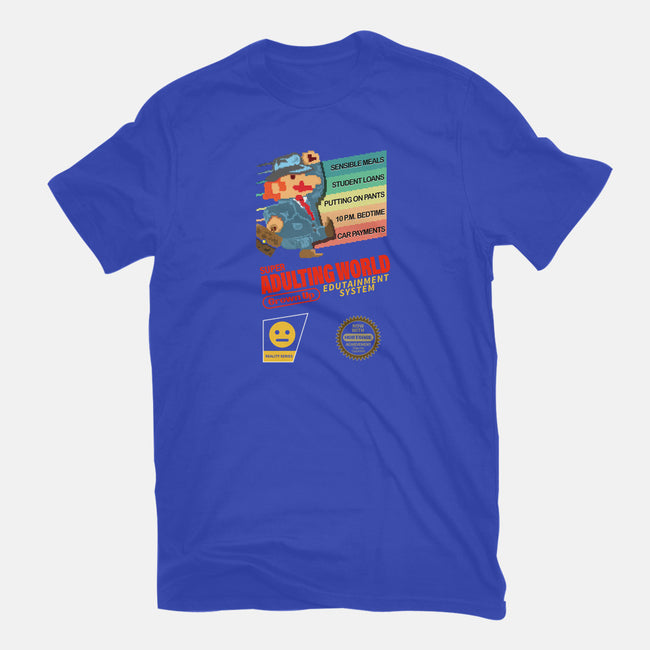 Super Adulting World-mens basic tee-ACraigL