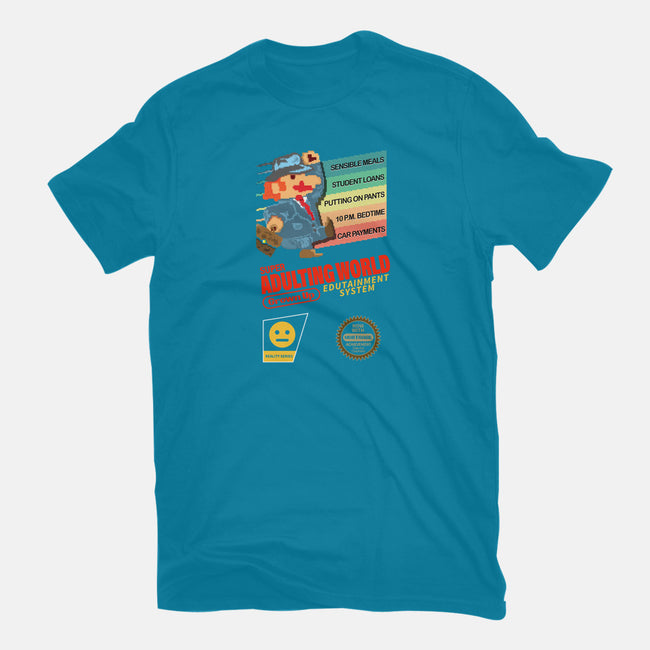 Super Adulting World-womens fitted tee-ACraigL
