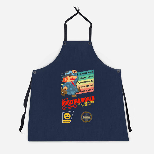 Super Adulting World-unisex kitchen apron-ACraigL