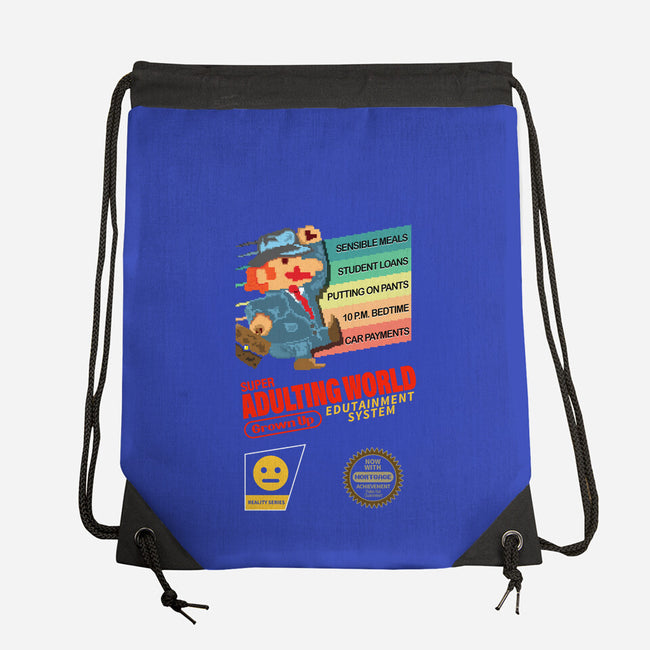 Super Adulting World-none drawstring bag-ACraigL