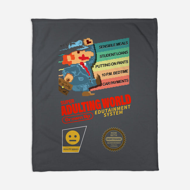 Super Adulting World-none fleece blanket-ACraigL