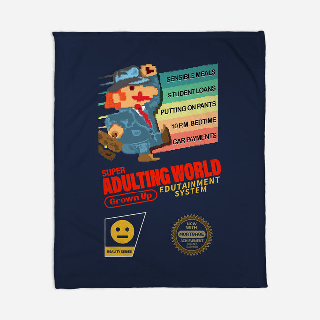 Super Adulting World-none fleece blanket-ACraigL