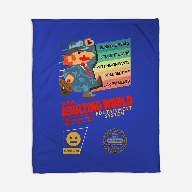 Super Adulting World-none fleece blanket-ACraigL