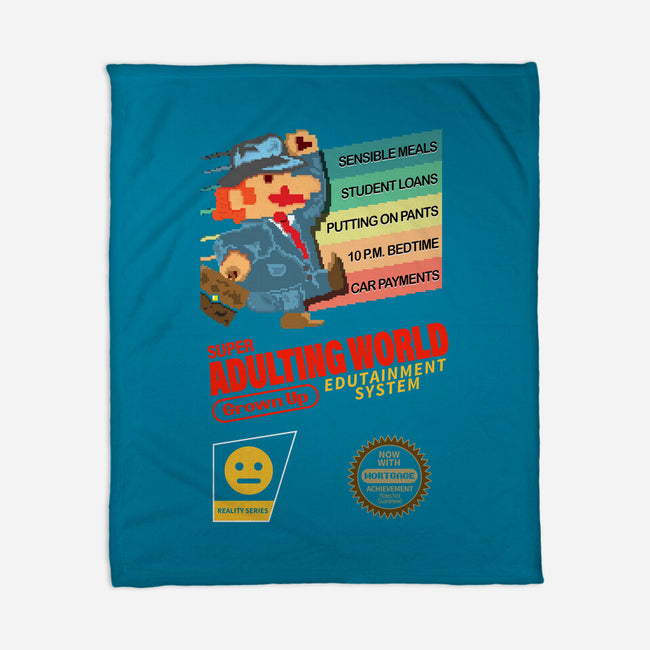 Super Adulting World-none fleece blanket-ACraigL