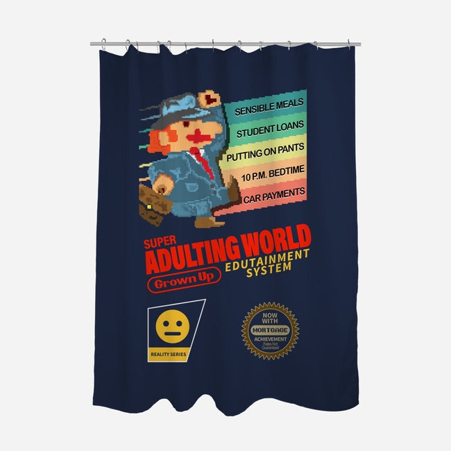 Super Adulting World-none polyester shower curtain-ACraigL