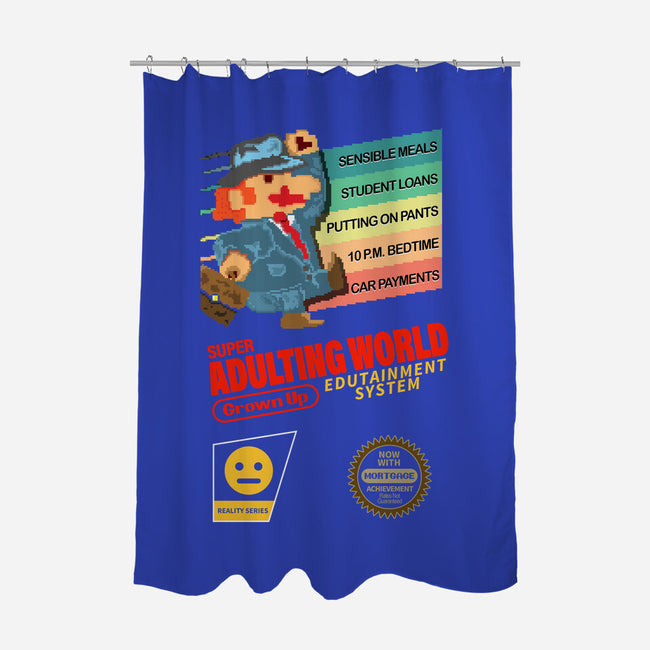 Super Adulting World-none polyester shower curtain-ACraigL