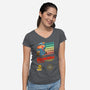 Super Adulting World-womens v-neck tee-ACraigL