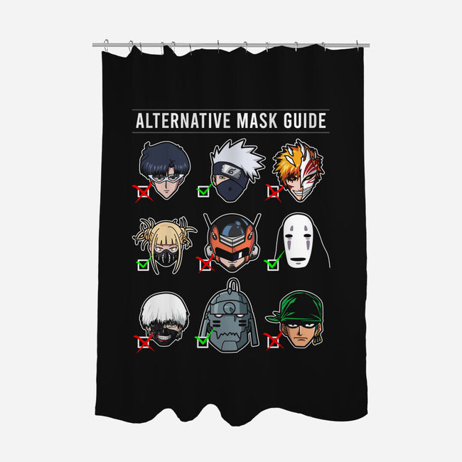 The Alternative Mask Guide-none polyester shower curtain-CoD Designs