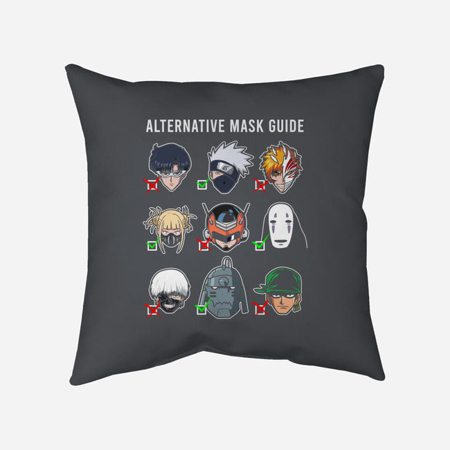 The Alternative Mask Guide-none non-removable cover w insert throw pillow-CoD Designs