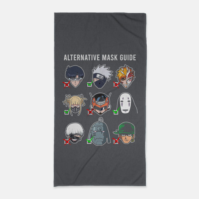 The Alternative Mask Guide-none beach towel-CoD Designs